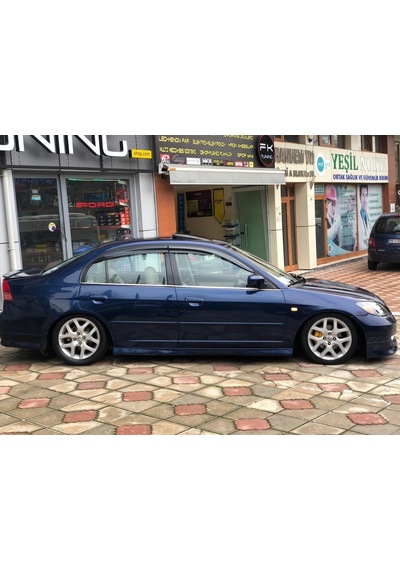 Honda Civic Vtec 2 Krom Cam Çıtası 4 Parça 2001-2005 Paslanmaz N11.696