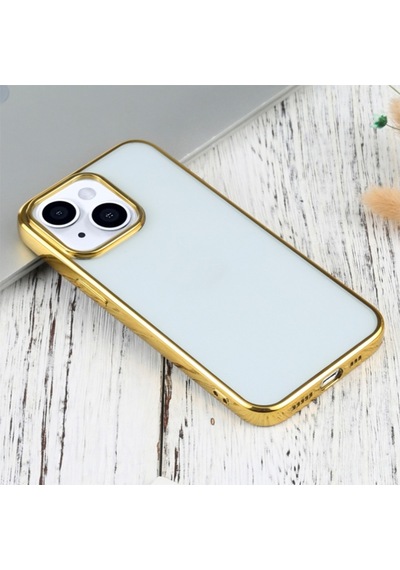 Apple Uyumlu iPhone 13 6.1Inç Lazer Kaplama Renkli Kenar Seffaf Kilif 514281123