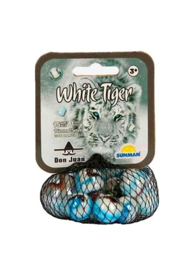 Filede Kaliteli Vahşi Hayvanlar Misket 1 / Beyaz Kaplan White Tiger
