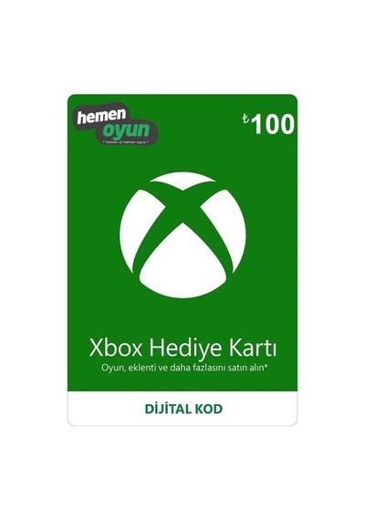 Hemenoyun Xbox 100 Tl Hediye Kartı Bakiye