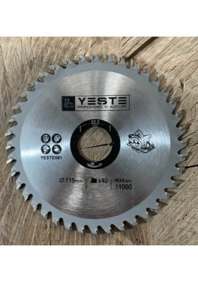 YESTE 115MM ELMAS TESTERE AHŞAP SUNTA MDF KESİCİ AVUÇ TAŞLAMALAR İÇİN