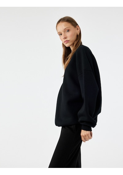 Koton Uzun Kollu Bisiklet Yaka Oversize Pamuklu 2'li Sweatshirt Seti Multıcolor 6wal10305ık Mavi Koton Uzun Kollu Bisiklet Yaka Oversize Pamuklu 2'li Sweatshirt Seti Multıcolor 6wal10305ık Mavi