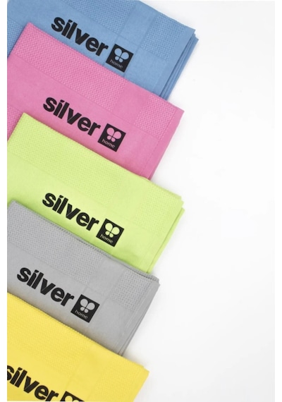 Silver Home Mikrofiber Dekoratif Renkli Cam Bezi Pk : 5 Adet Bez 42 68 Cm Boyutlarında Çok Renkli