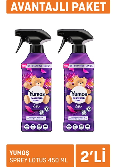 Yumoş Sprey Lotus 2 X 450 Ml 4 Adet Diğer
