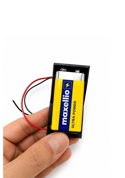 Pil Yuvası 9v Açık - 10 Adet
