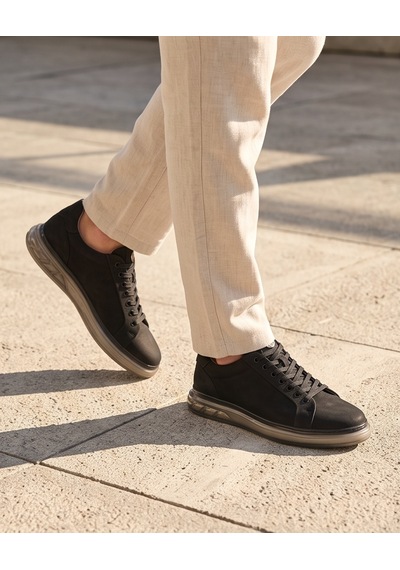 2274-zanelle Hakiki Full Duble Deri Üst Kalite Premıum Erkek Sneaker Ayakkabı Siyah-siyah 2274-zanelle Hakiki Full Duble Deri Üst Kalite Premıum Erkek Sneaker Ayakkabı Siyah-siyah