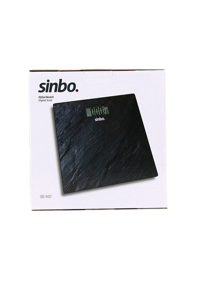 Dijital - Pilli Cam Banyo Baskülü Lcd Ekran - Sıcaklık Göstergeli 180kg/50gr 26x26cm Sinbo Sbs-4450 Bx40