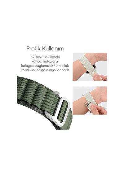 Lexroo Yeni Nesil Bağlantı Alpine Loop 20mm Kordon Samsung Uyumlu İle Uy