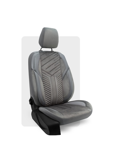 Otexo Panther Taytüyü Ortopedik Destekli Airbag Uyumlu Universal Oto Koltuk Kılıfı Füme - Füme