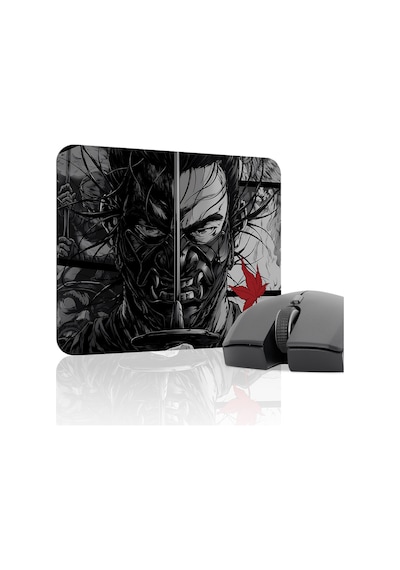 Ghost Of Tsushima Kaymaz Dikişli Kauçuk Oyuncu Mousepad V4 - 22x18 Gaming Mouse Pad Fare Altlığı