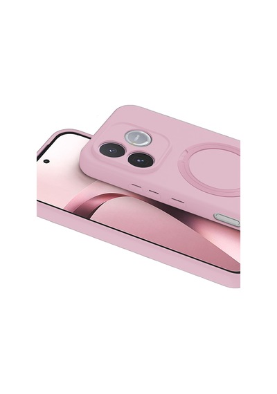 Huawei Honor 600 Lite Regal Magsafe Standlı Kapak - Açık Pembe AÇIK PEMBE