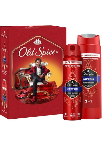 Old Spice Captain Duş Jeli 250 Ml+deodorant Sprey 150 Ml Set