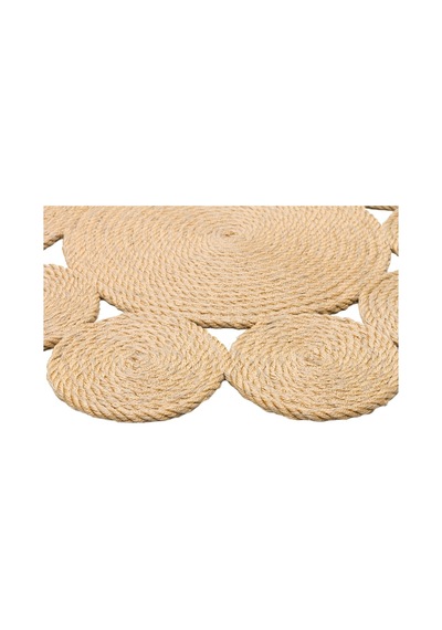 Eko Halı Patna Ptn 05 Natural Jüt Hasır Görünümlü Hav Toz Vermez Örgü Halı - 90X200