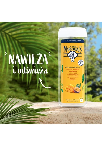 Lexroo Lpm Organik Mango Ve Çarkıfelek Meyvesi 400ml Duş Jeli, Beyaz Ve Sarı Egzotik
