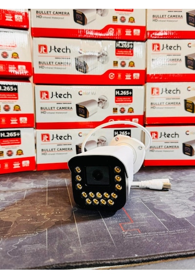 J-tech 3080 5mp 15 Led Sony Lens Dahili Sesli Gece Renkli Warm Light 1080p Ahd Güvenlik Kamera
