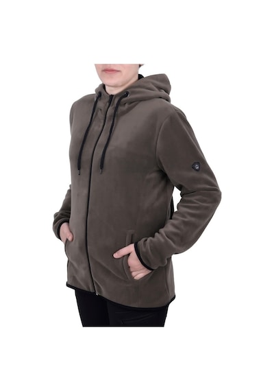 Ghassy Co.Kadın Kapşonlu Fermuarlı Polar Sweatshirt 152529819