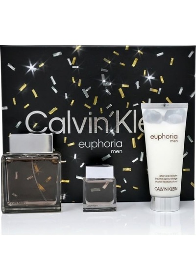 Calvin Klein Euphoria Edt 100 Ml + Edt 15 Ml+ After Shave 100 Ml Erkek Parfüm Seti Aromatik - Odunsu