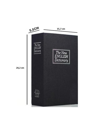 Spelt 24cm Xl Büyük Boy Kitap Şeklinde Gizli Kasa Şifreli Kilitli Sözlük Para Mücevher Kasası