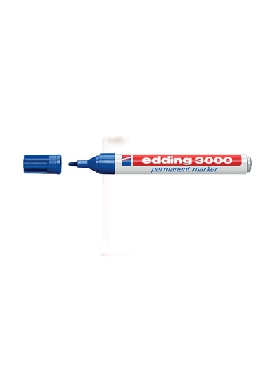 Edding Markör Permanent Yuvarlak Uçlu 1.5-3 Mm Mavi 3000 Çok Renkli