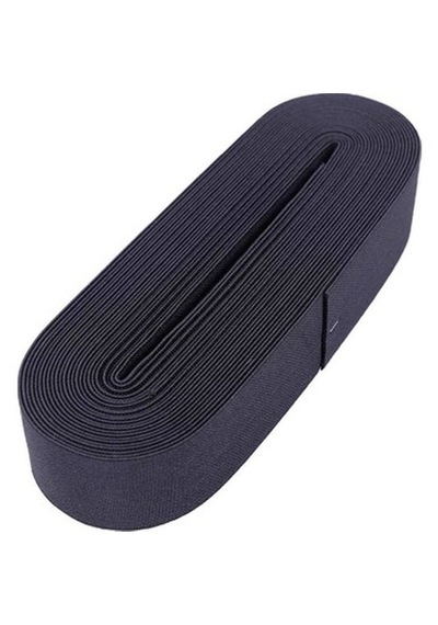 Siyah - 4cm Paça Lastik Yassı Geniş 10mt. 5691