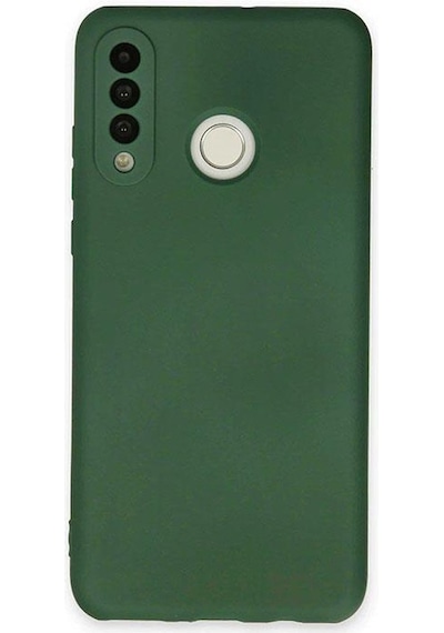 Mi7a Huawei P 30 Lite Uyumlu Koruyucu Silikon Kılıf Koyu Yeşil