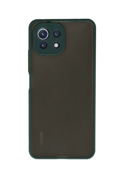 Xiaomi Mi 11 Lite Kılıf Montreal Silikon Kapak - Yeşil 0.2M-Çok Renkli