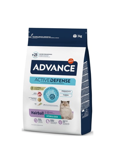 Sterilized Hairball Hindili Kısır Kedi Maması, 3 Kg