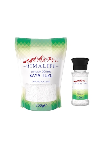 Himalife Sofrada Öğütme Kaya Tuzu 500 G + Değirmen 190 G