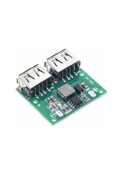 6-24V To 5V 3A Dual Usb Çıkış Voltaj Düşürücü Hw-681 2Xusb Çıkış