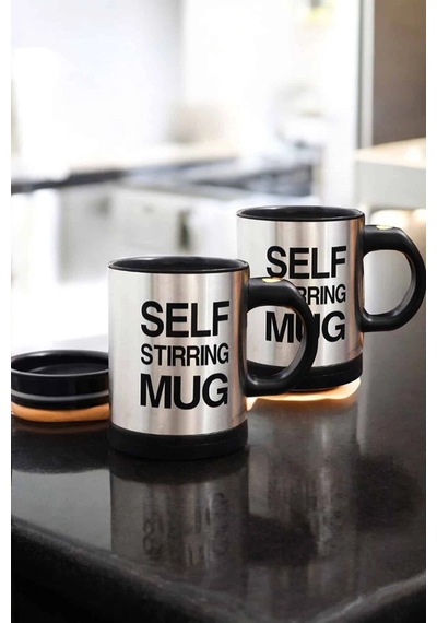 Nm-store Yazılı Mug Kupa Karıştırıcı Özelliği Ve Paslanmaz Çelik Çok Renkli