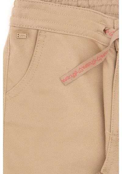 U.s. Polo Assn. Kız Çocuk Kum Pantolon Kanvas-chino 50292299-vr085 Kum
