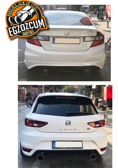 120 Mm. Tekli Krom Egzoz Çıkışı Paslanmaz Krom Sessiz Eksoz Ucu 1 Adet