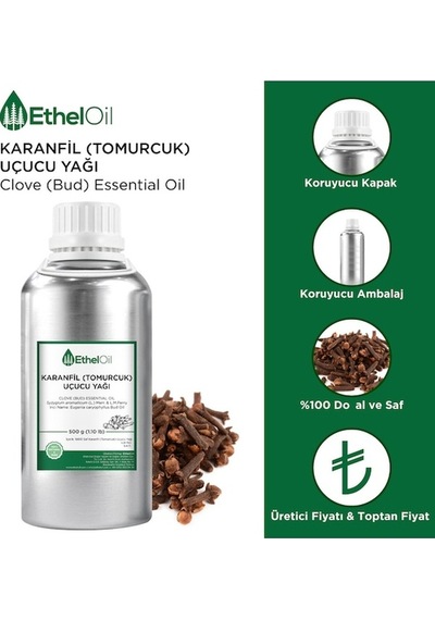 Etheloil Karanfil Tomurcuk Uçucu Yağı 500 G