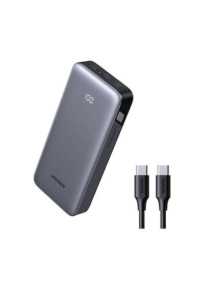 Ugreen 20.000 Mah İki Yönlü Hızlı Şarj Taşınabilir Şarj Cihazı Siyah