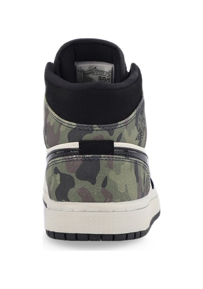 Nike WMNS AIR JORDAN 1 MID CAMO Kadın  Siyah / Kamuflaj Sneaker