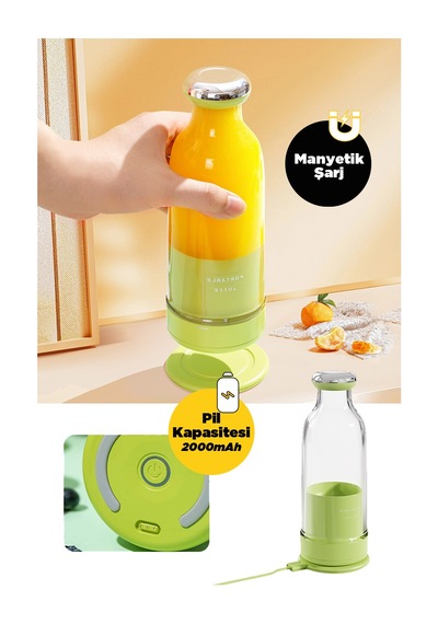 Wrapsol Smoothie Blender 300ml Green