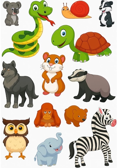 60 Çıkartmalı Sticker Kitabı Ormanlar - Çocuklar İçin Eğitici Ve Eğlenceli Hayvan Kitabı