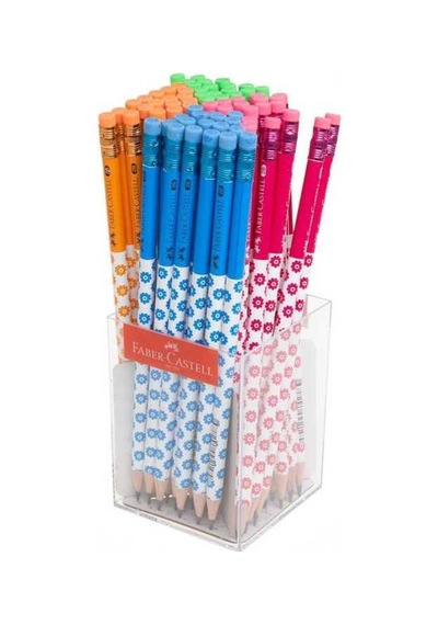 Faber-Castell Flowers Silgili Kurşun Kalem 72 Li 119412