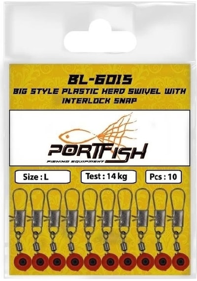 Portfish Bl-6015 Stoperli Fırdöndülü Klips M Beden - Standart