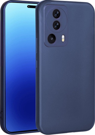 Noktaks - Mi 13 Lite Uyumlu - Kılıf Mat Soft Esnek Premier Silikon Kapak - T27031 - Lacivert Lacivert