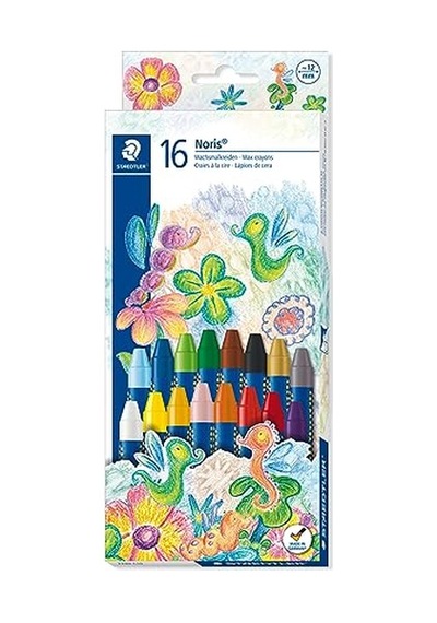 C16 Noris Clup Pastel Boya Stars 16 Lı Çok Renkli