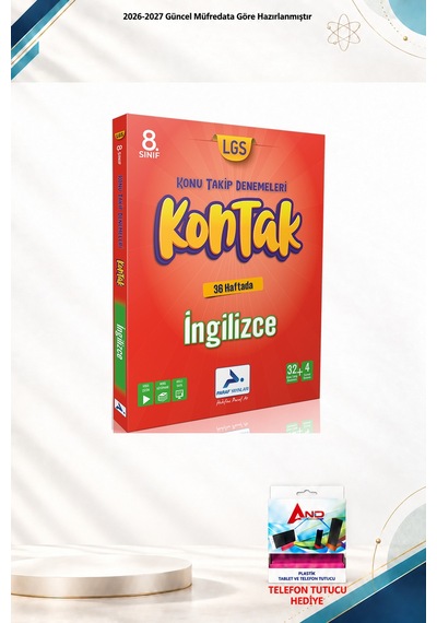 2026-2027 Paraf Yayınları 8. Sınıf Kontak İngilizce Konu Takip Denemeleri