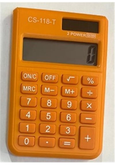 Csl Cs-118-t Turuncu 8 Hane Cep Tipi Hesap Makinesi 010