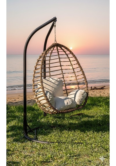Liv Concept Rattan Tekli Bahçe Salıncağı - Konfor Serisi