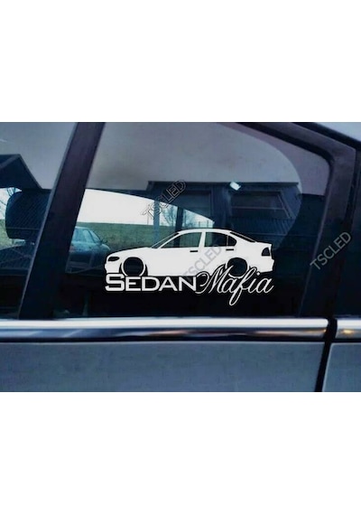 E46 3-series 2002-06 Kelebek Cam Araba Oto Sticker 19 Cm 2 Adet