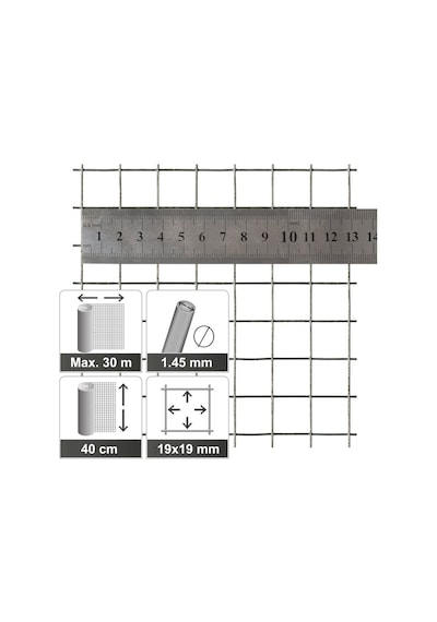 Vixpet Galvanizli Kafes Teli - Kümes Teli - Ufo Isıtıcı Teli Boy 40 CM