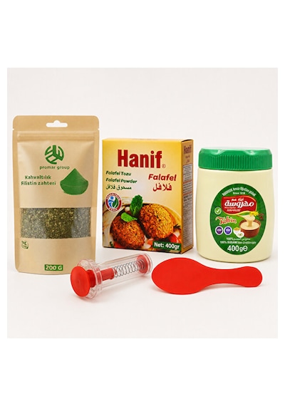 Falafel Harcı 400 G, Mahrouse Tahin 400 G, Promar Filistin Zahteri 200 G Ve Falafel Kalıbı