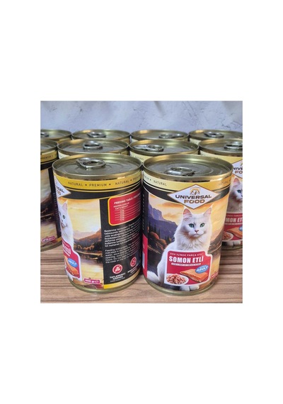 Parça Somon Etli Premıum Yaş Yetişkin Kedi Maması 2x400gr