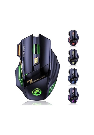 C8 Kablosuz Oyun Faresi, Şarj Edilebilir Silent Click Oyun Faresi, 2.4g Usb Alıcısı, 3 Ayarlanabilir Dpı, 7 Hassas Tuş, Ergonomik Rgb Fare, Dizüstü Bilgisayar, Mac İçin C8 Kablosuz Oyun Faresi, Şarj Edilebilir Silent Click Oyun Faresi, 2.4g Usb Alıcısı, 3 Ayarlanabilir Dpı, 7 Hassas Tuş, Ergonomik Rgb Fare, Dizüstü Bilgisayar, Mac İçin