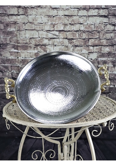 Bakır Sac Kavurma Tavası 34 CM
